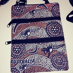 Travel purse passport bag australia kangaroo
